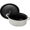 Cocotte en fonte ovale Truffe blanche 37 cm - Visuel 1